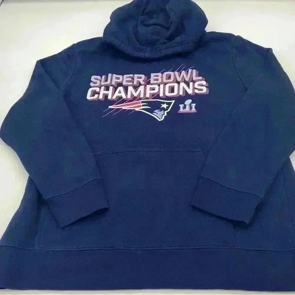 New England Patriots Super Bowl “Brady” Hoodie Size XL - Picture 1 of 6